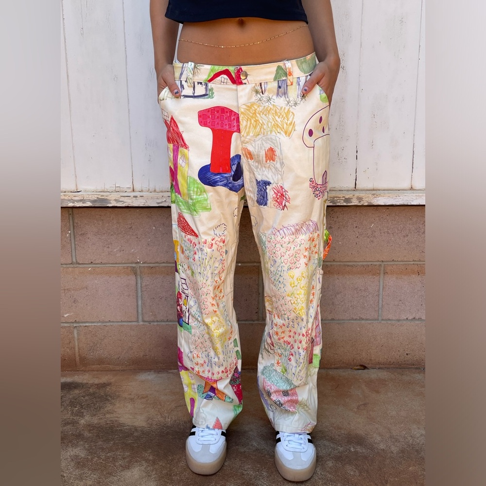 Authentic Collina Strada children’s scribble drawing pants